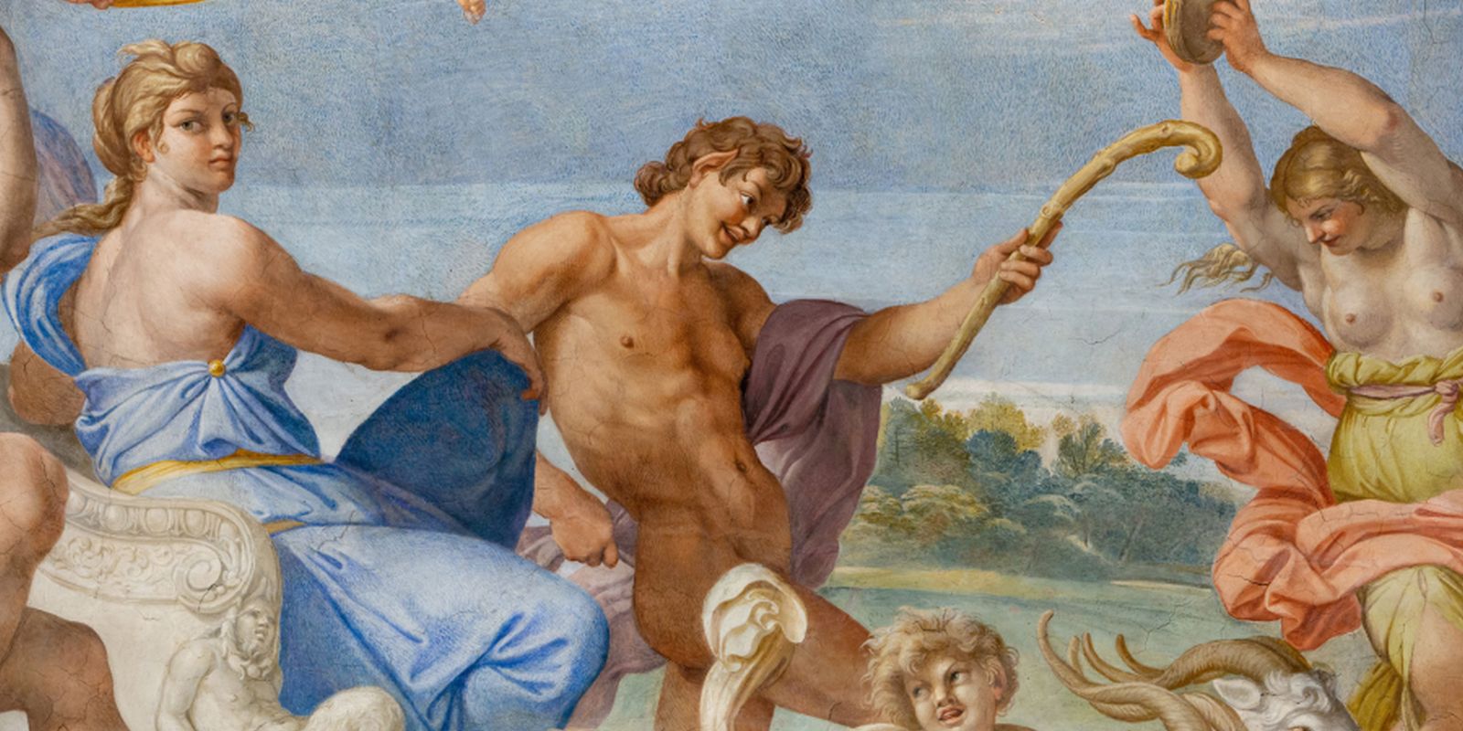 Rome Palais Farnese Fresque des Carrache 1600X800