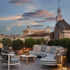 Voyagealitalienne Six Senses Rome Vue Notos Roof top