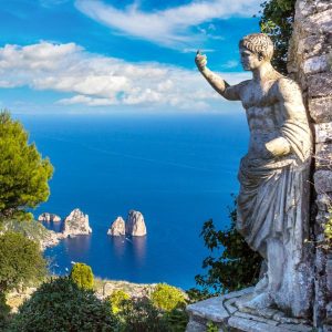 Capri island  in Italy