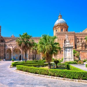 Cathedral of Palermo is a prominent landmark in Sicily, Italy
